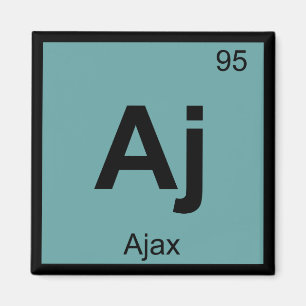 Imã Aj - Ajax Símbolo da Tabela Periódica da Química G