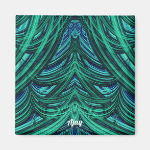 Imã AJAY! ~ 3D Magnett azul Fractal