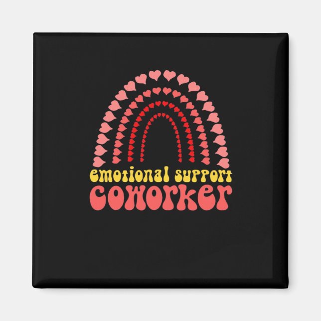 Imã Ajuda Emocional Coworker Bestie Clássica (Frente)