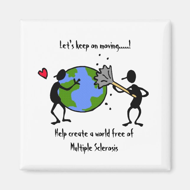 Imã Ajude a libertar o mundo da MS - ímã (Frente)