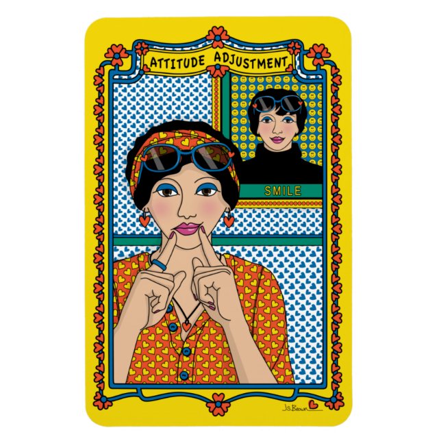 Ímã Ajuste de atitude_B_4x6 Magnético do refrigerador (Vertical)