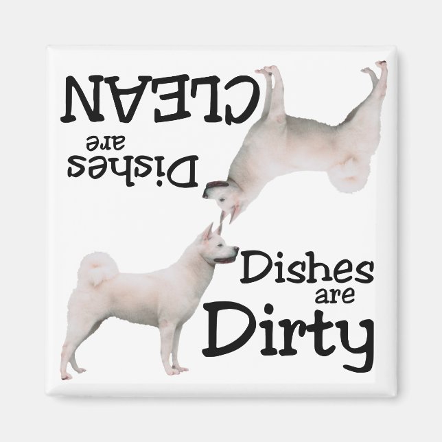 Imã Akita Lover Dishwasher Magnet (Frente)
