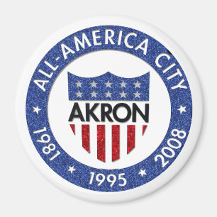 Imã Akron all America City Magnet