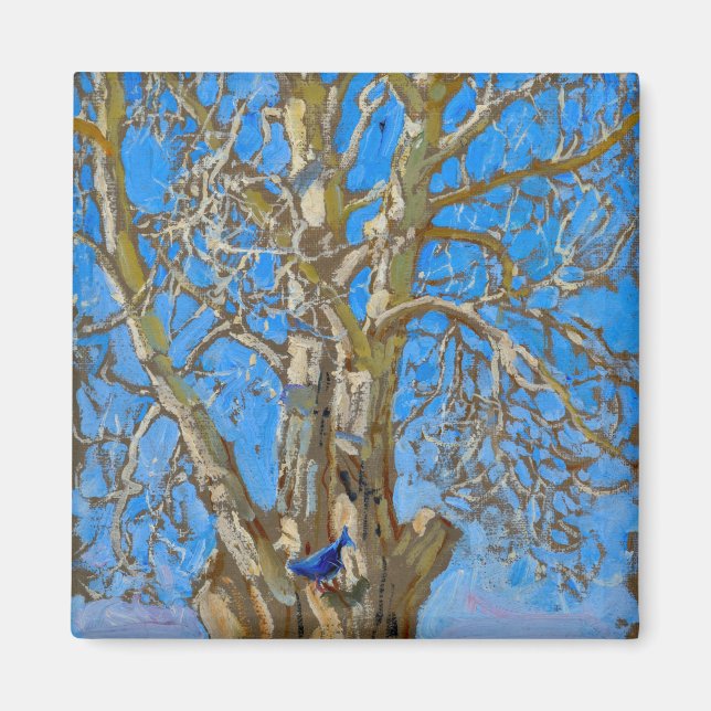 Imã Akseli Gallen-Kallela - Crack Willow e Blue Bird (Frente)