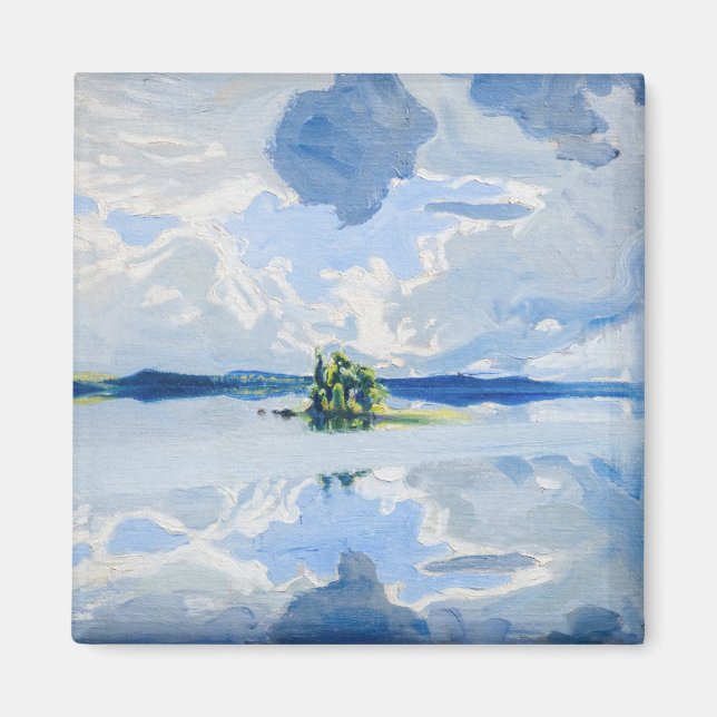 Imã Akseli Gallen-Kallela - Nuvens acima de um lago (Frente)