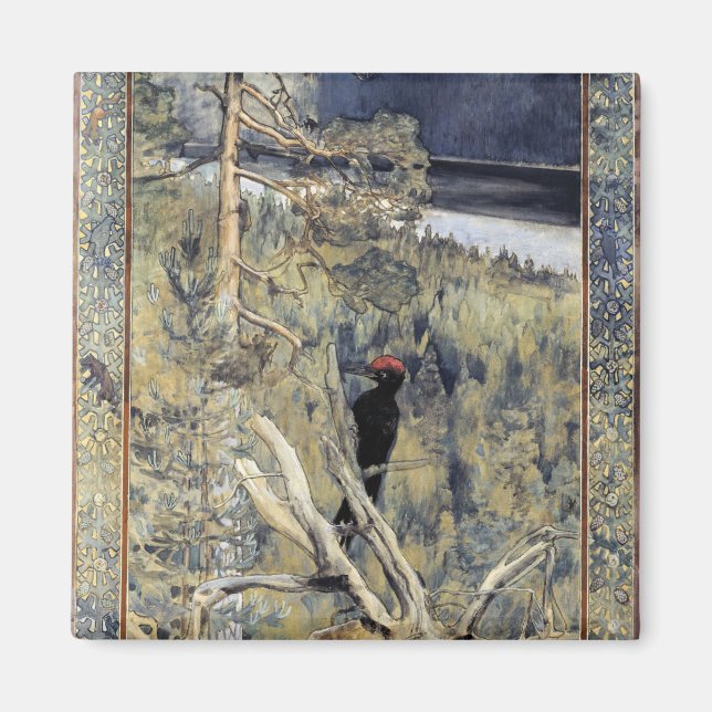 Imã Akseli Gallen-Kallela - Pica-Pau Negro Excelente (Frente)