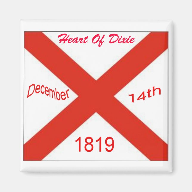 Imã Alabama Flag Magnet (Frente)