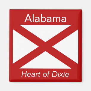 Imã Alabama Flag Magnet