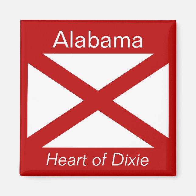 Imã Alabama Flag Magnet (Frente)