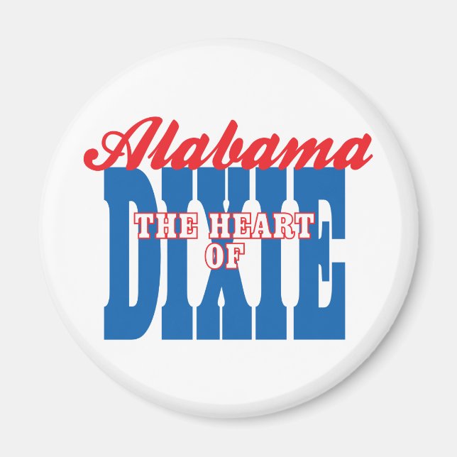 Imã Alabama Heart of Dixie (Frente)