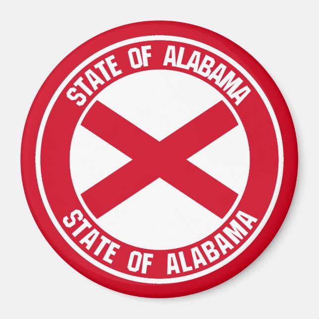 Imã Alabama Round Emblem (Frente)