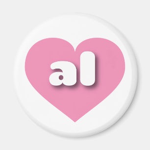 Imã Alabama Solid Pink Heart - amor