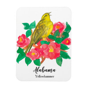 Ímã Alabama Yellowhammer State Bird