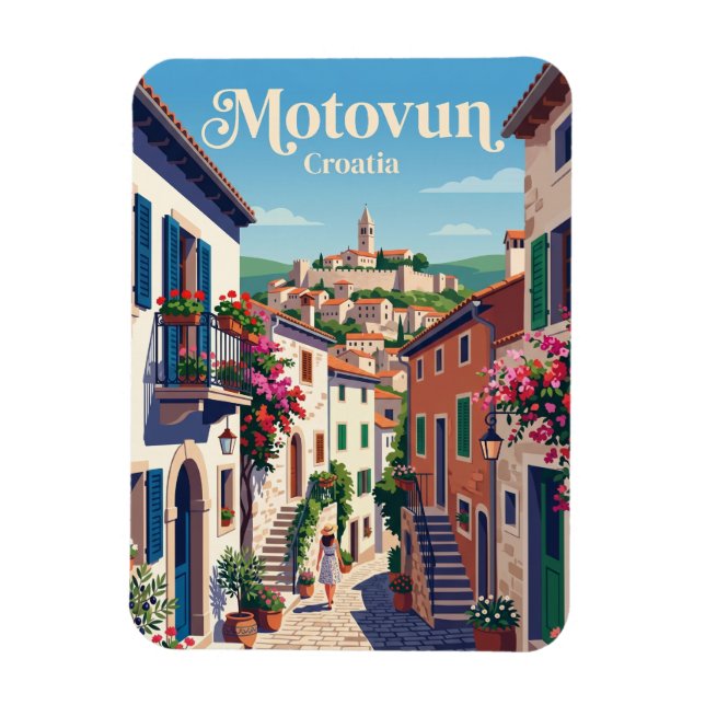 Ímã Alameda de Motovun Croácia (Vertical)