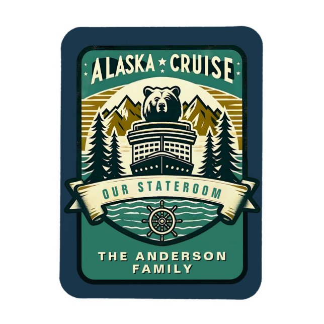 Ímã Alaska Cruise Ship Stateroom Magnet (Vertical)