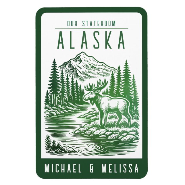 Ímã Alaska Cruise Ship Stateroom Magnet (Vertical)