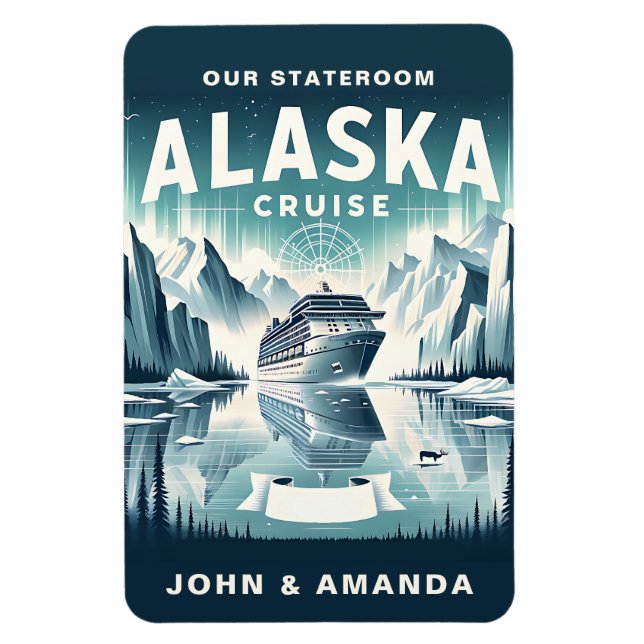 Ímã Alaska Cruise Ship Stateroom Magnet (Vertical)