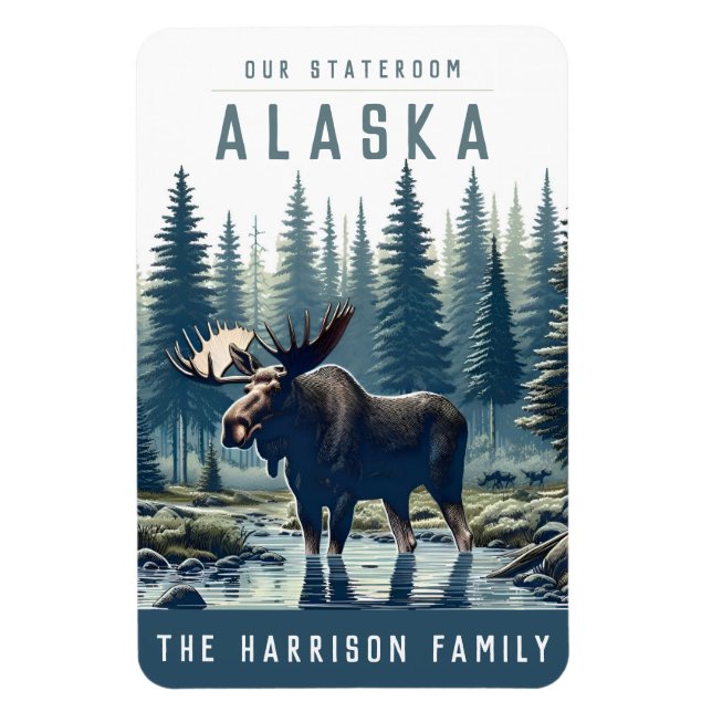 Ímã Alaska Cruise Ship Stateroom Magnet (Vertical)