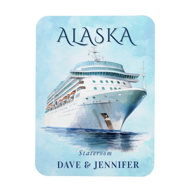 Ímã Alaska Cruise Ship Stateroom Magnet (Vertical)