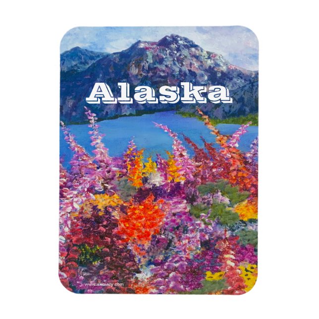 Ímã Alaska Fireweed Magnet (Vertical)