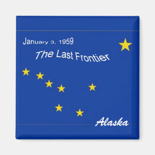 Imã Alaska Flag Magnet