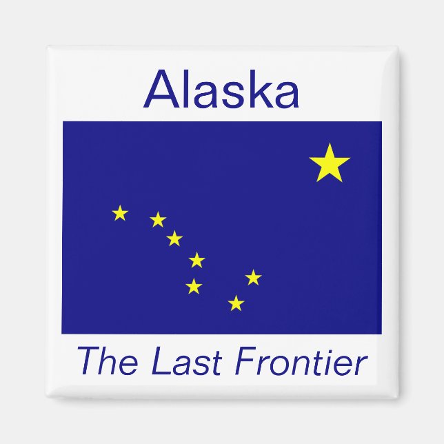 Imã Alaska Flag Magnet (Frente)
