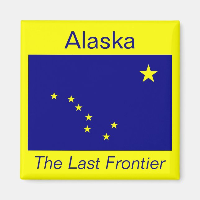Imã Alaska Flag Magnet (Frente)