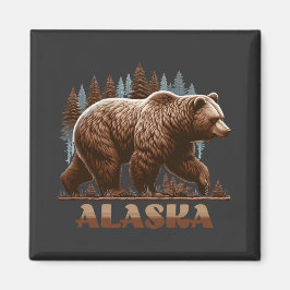 Imã Alaska Grizzly Bear