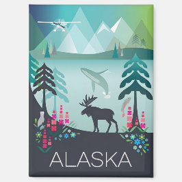 Imã Alaska Refrigerator Magnet