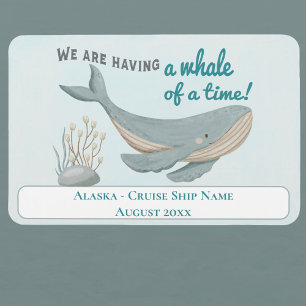 Ímã Alaska Whale Cabin Stateroom Cruise