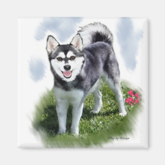Imã Alaskan Klee Kai Art (Frente)