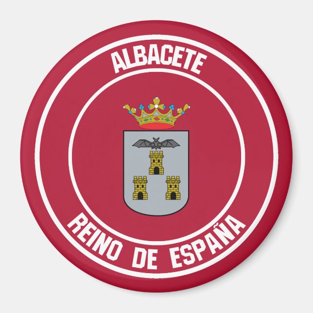 Imã Albacete Round Emblem (Frente)