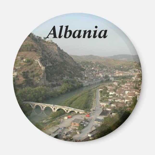 Imã Albânia (Albânia) Imagem Albânia mães de geladeira (Frente)