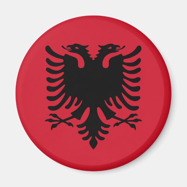 Imã Albânia Flag Magnet (Frente)
