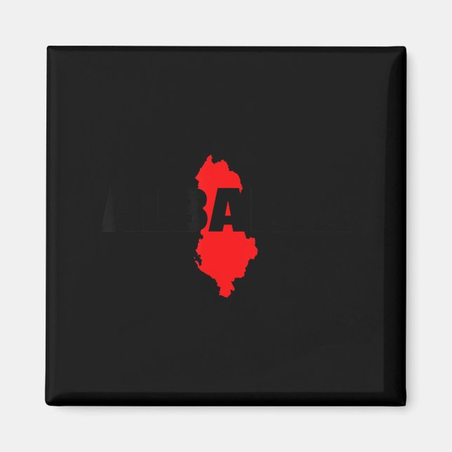 Imã Albânia Mapa Albanês  (Frente)