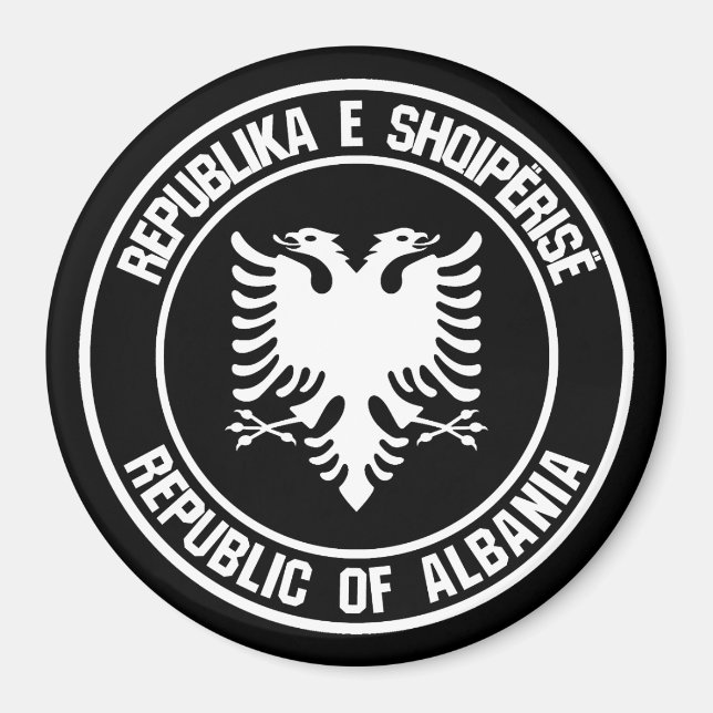 Imã Albânia Round Emblem (Frente)