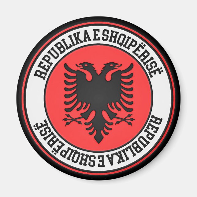 Imã Albânia Round Emblem (Frente)