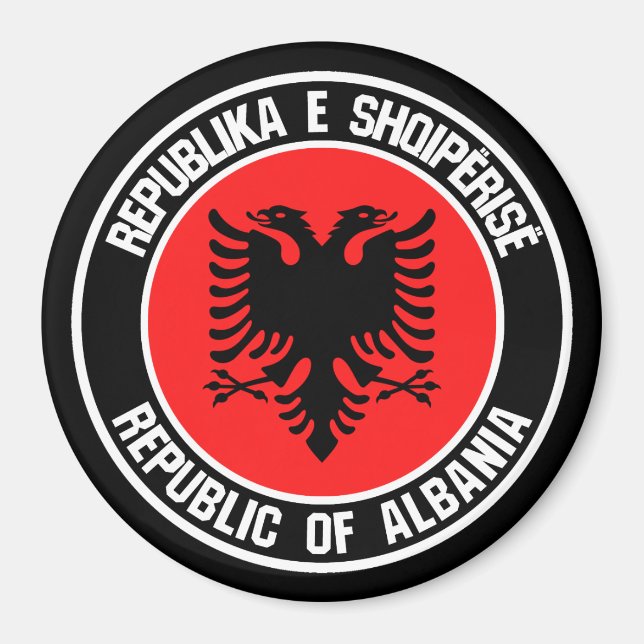 Imã Albânia Round Emblem (Frente)