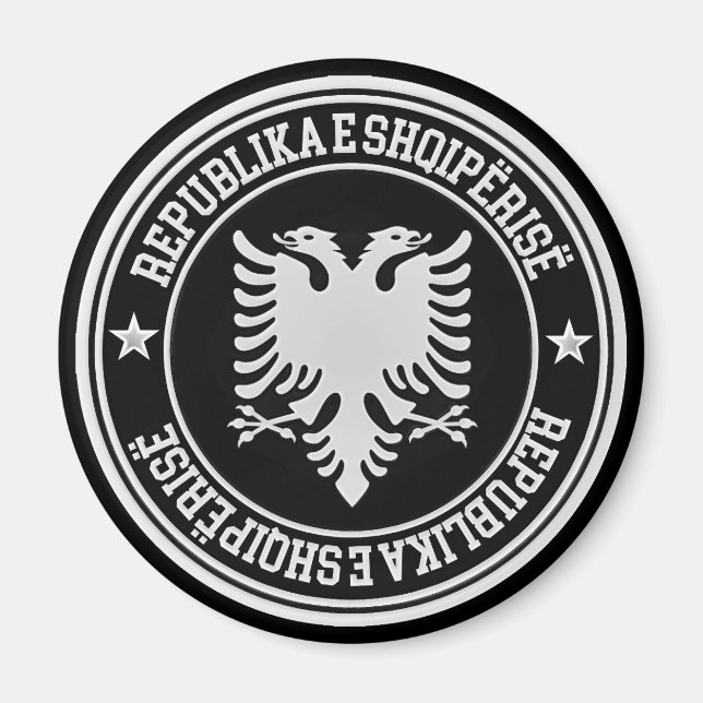 Imã Albânia Round Emblem (Frente)