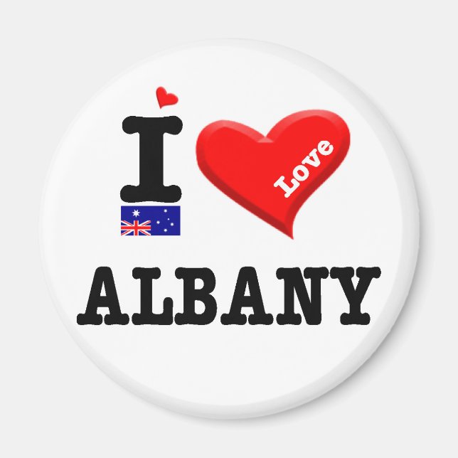 Imã ALBANY- I Love (Frente)
