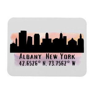 Ímã Albany NY City Skyline