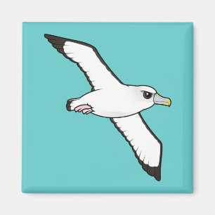 Imã Albatroz tímido de Birdorable em vôo