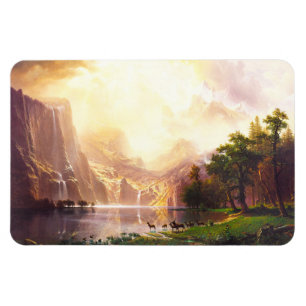 Ímã Albert Bierstadt entre a serra Nevada