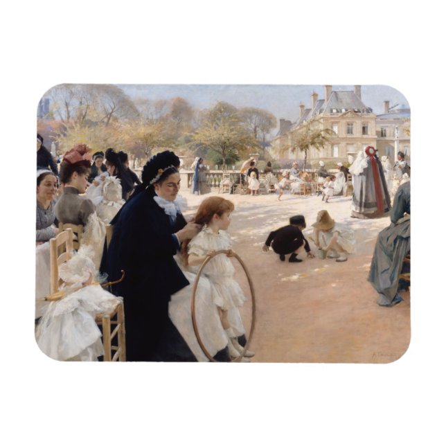 Ímã Albert Edelsense - Jardins do Luxemburgo, Paris (Horizontal)