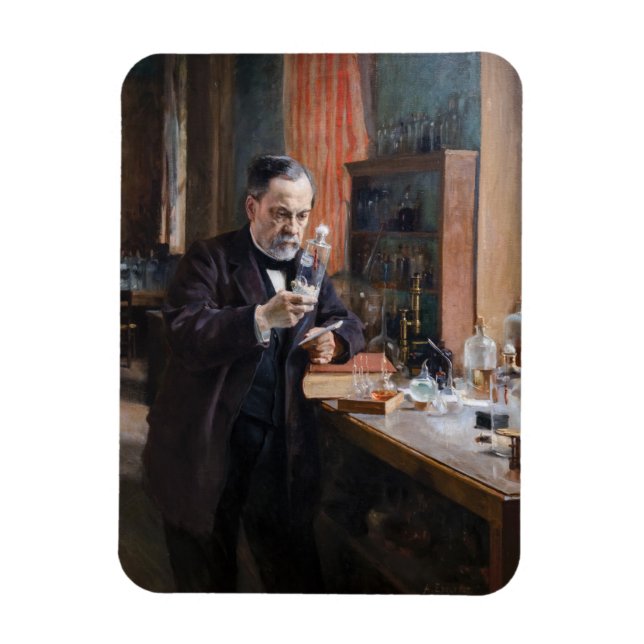 Ímã Albert Edelsense - Retrato de Louis Pasteur (Vertical)