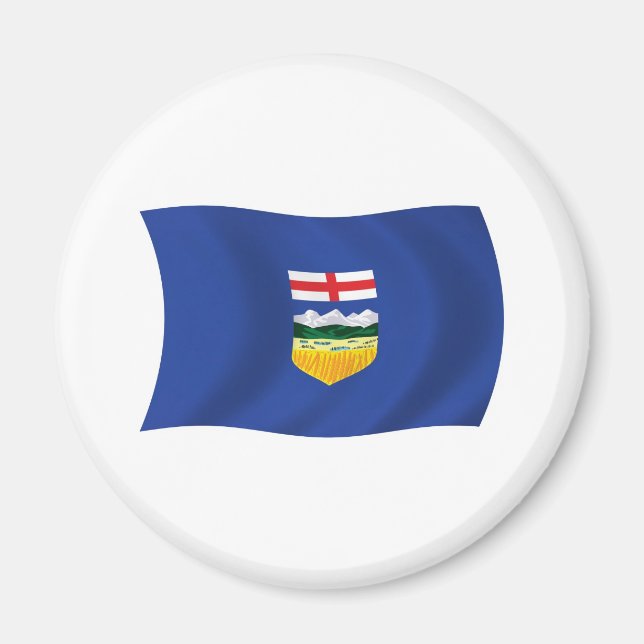 Imã Alberta Flag Magnet (Frente)
