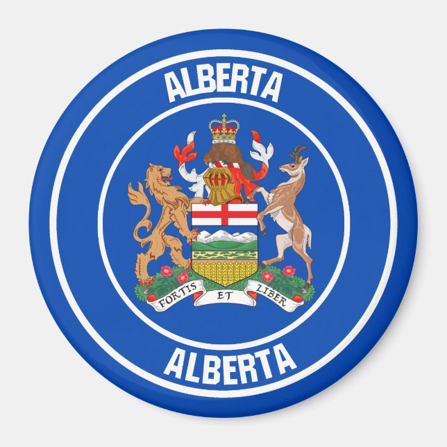 Imã Alberta Round Emblem (Frente)