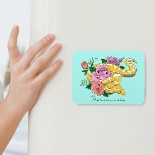 Ímã Albino Ball Python Amarelo