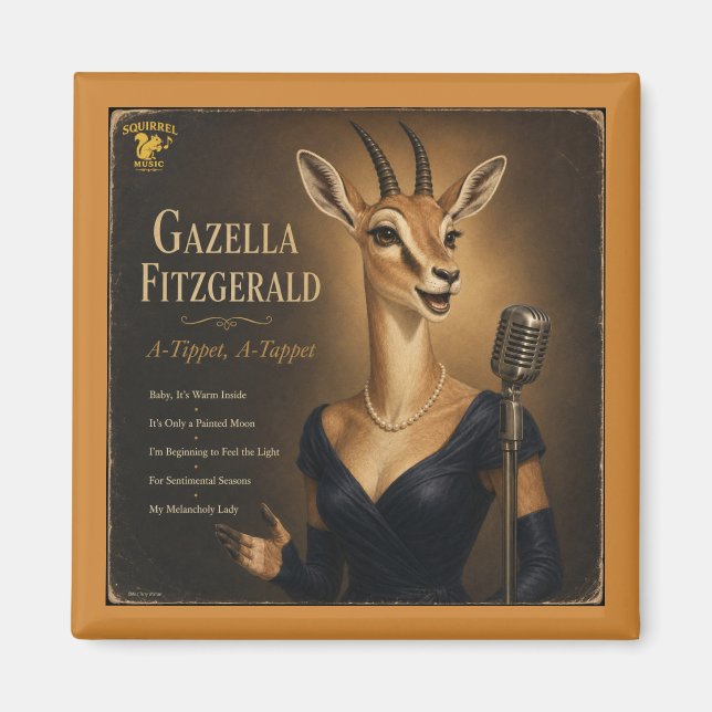 Imã Álbum Gazella Fitzgerald: uma Paródia (Frente)