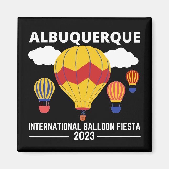 Imã Albuquerque Balloon Fiesta 2023 T-Shirt (Frente)